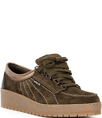 Mephisto Lady Velvet Lace Up Sneakers