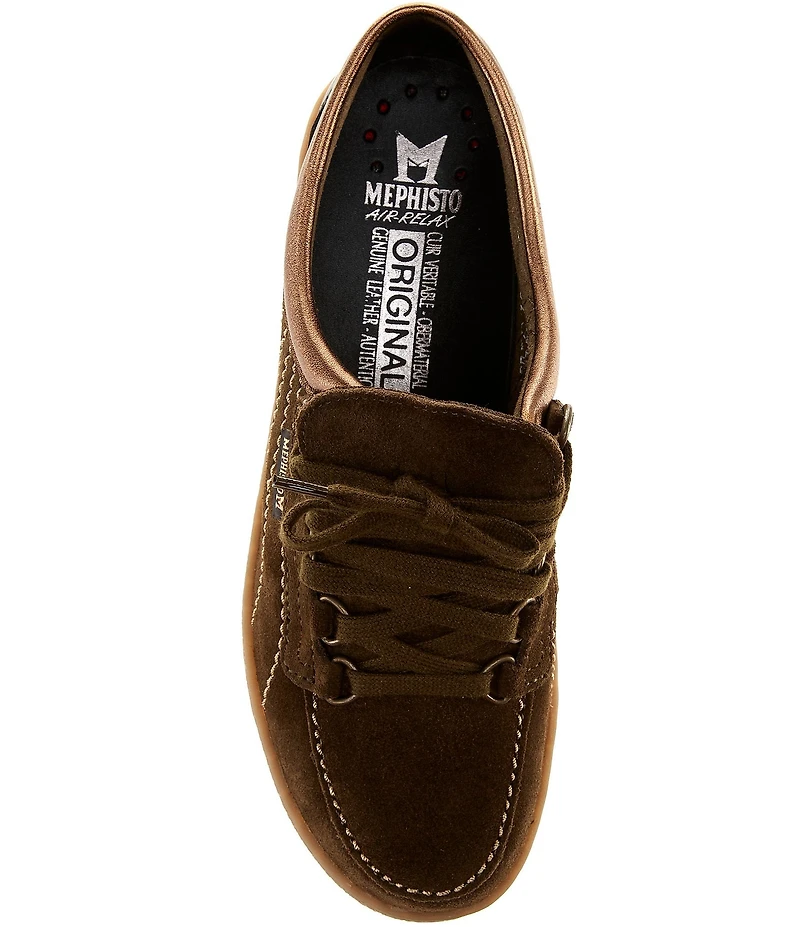 Mephisto Lady Velvet Lace Up Sneakers