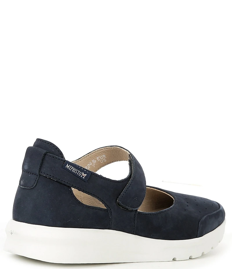 Mephisto Marsia Nubuck Suede Mary Jane Wedge Pumps