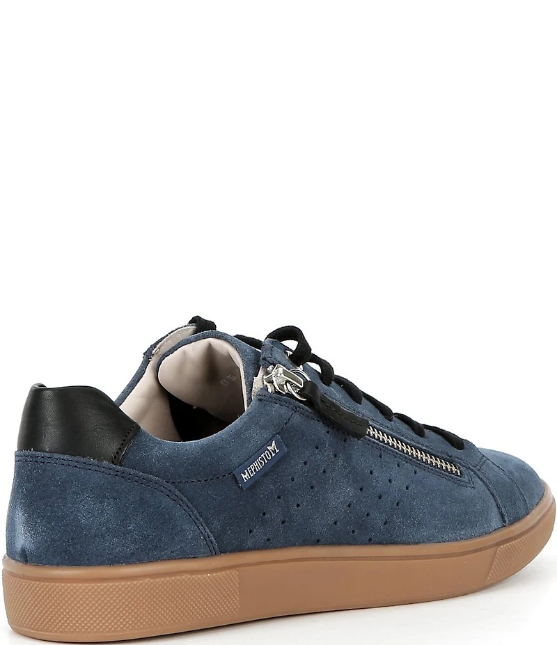 Mephisto Nikita I Suede Lace Up Sneakers