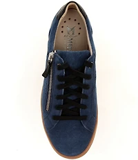 Mephisto Nikita I Suede Lace Up Sneakers