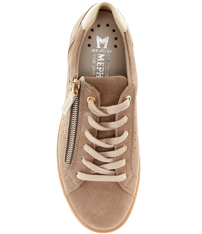 Mephisto Nikita I Suede Lace Up Sneakers
