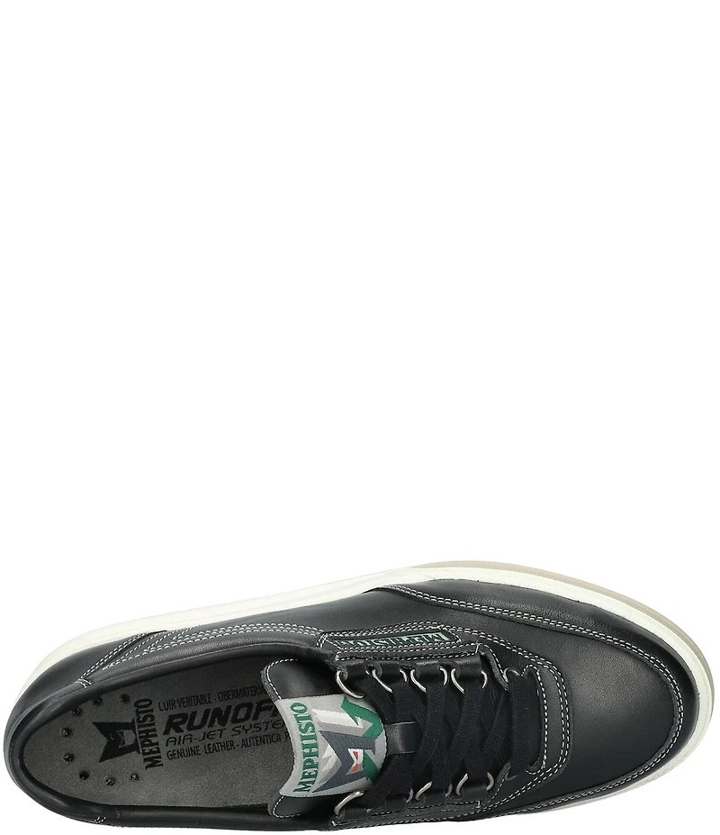 Mephisto Rush Walking Leather Sneakers