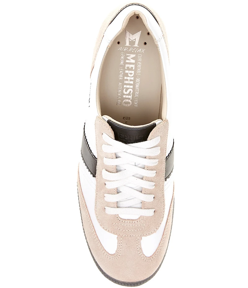 Mephisto Whitney Leather Coloblock Sneakers
