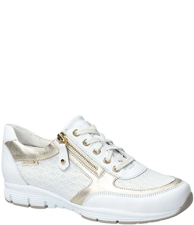 Mephisto Ylona Perforated Side Zip Sneakers