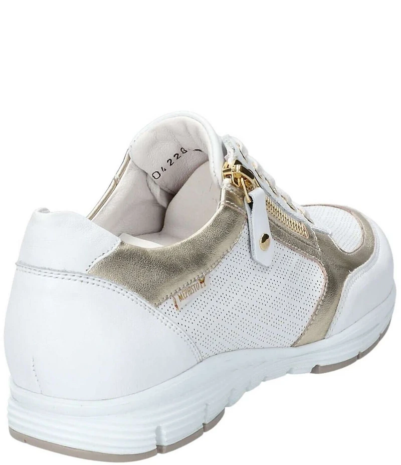 Mephisto Ylona Perforated Side Zip Sneakers