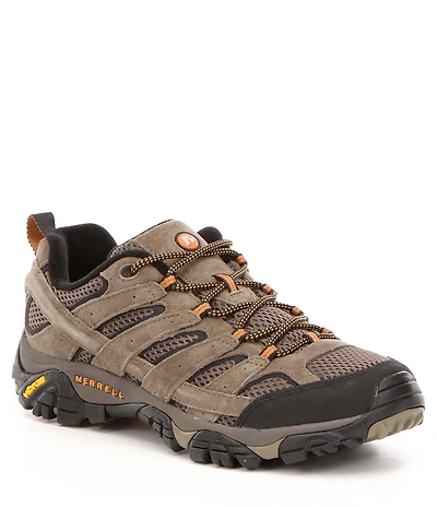 Merrell Men's Moab Ventilator 2 Suede and Mesh Lace Up Hiking Sneakers