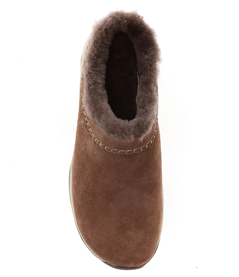 Merrell Women's Encore Ice 5 Waterproof Suede Fur Lined Clogs