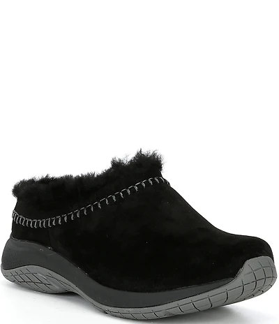 Merrell Women's Encore Ice 5 Waterproof Suede Fur Lined Clogs
