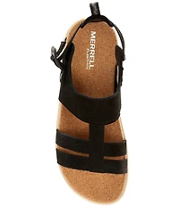 Merrell Women's Fleur Backstrap Nubuck Leather Sandals