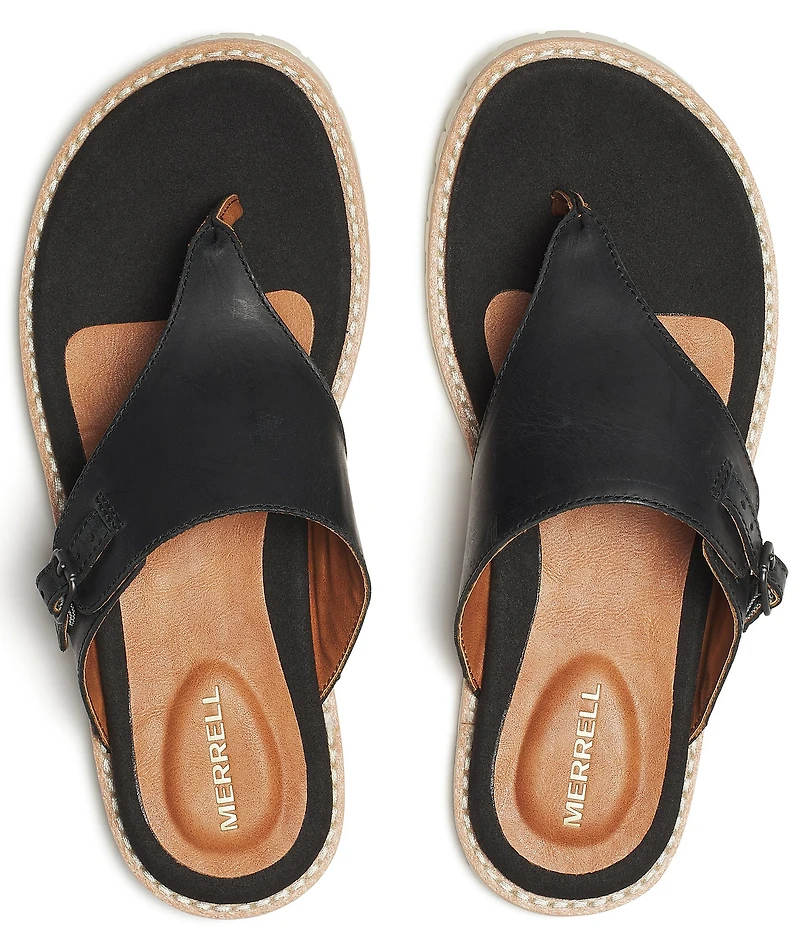 Merrell Women's Haven Post Leather Thong Sandals