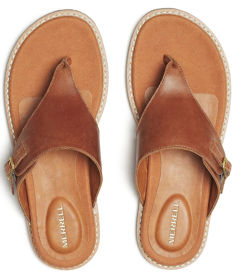 Merrell Women's Haven Post Leather Thong Sandals