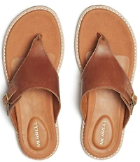 Merrell Women's Haven Post Leather Thong Sandals