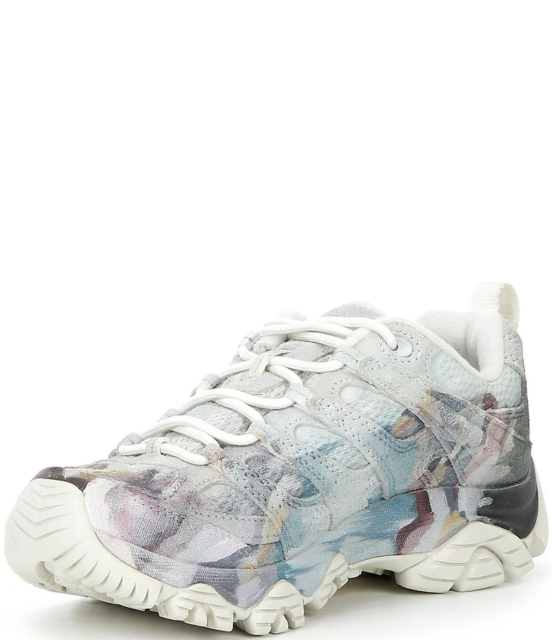 Merrell Women's Moab 3 Aerial Print Suede and Mesh Sneakers