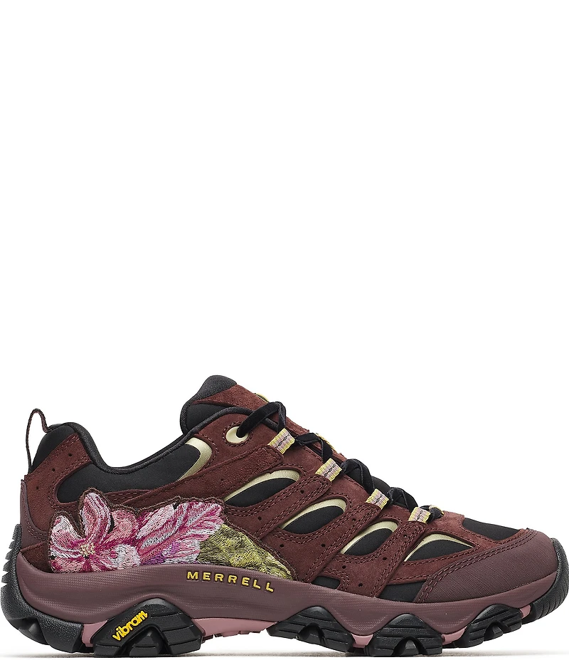 Merrell Women's Moab 3 Opulent Suede Floral Embroidery Hiking Shoes