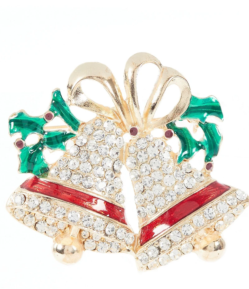Merry & Bright Christmas Bells Pin