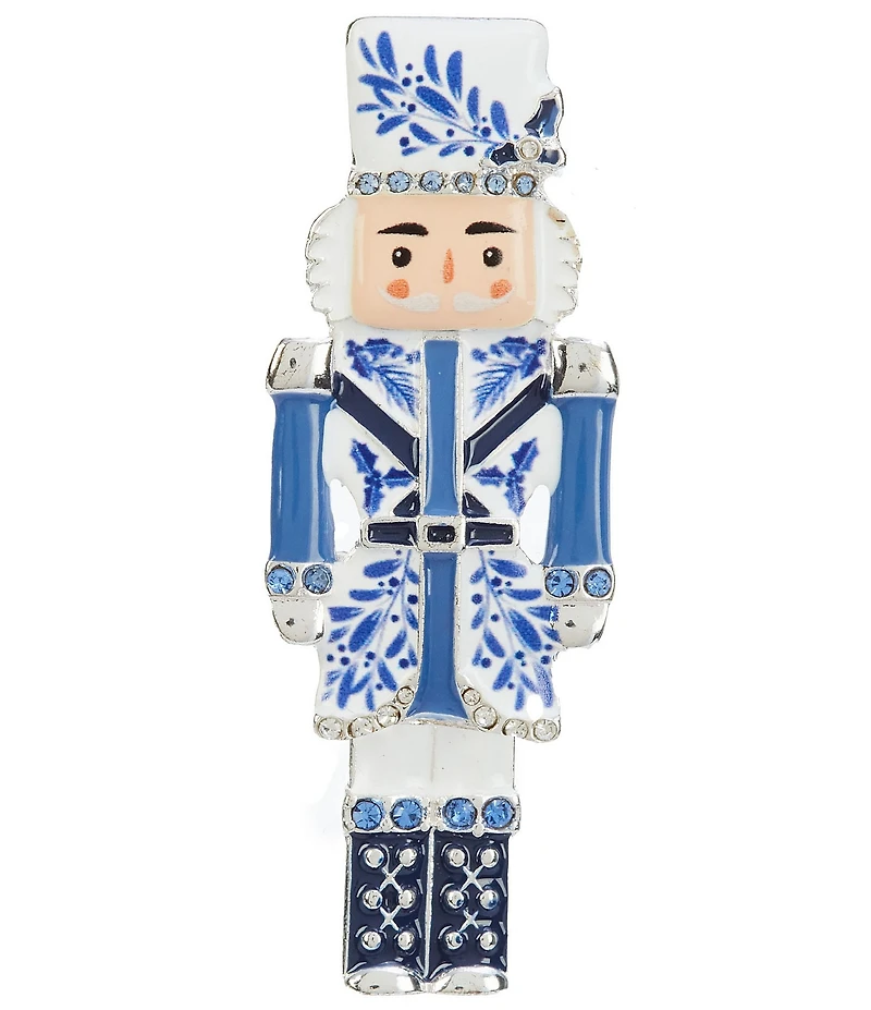 Merry & Bright Christmas Chinoiserie Nutcracker Pin