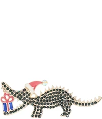 Merry & Bright Christmas Gator Pin