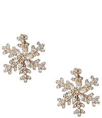 Merry & Bright Christmas Snowflake Stud Earrings