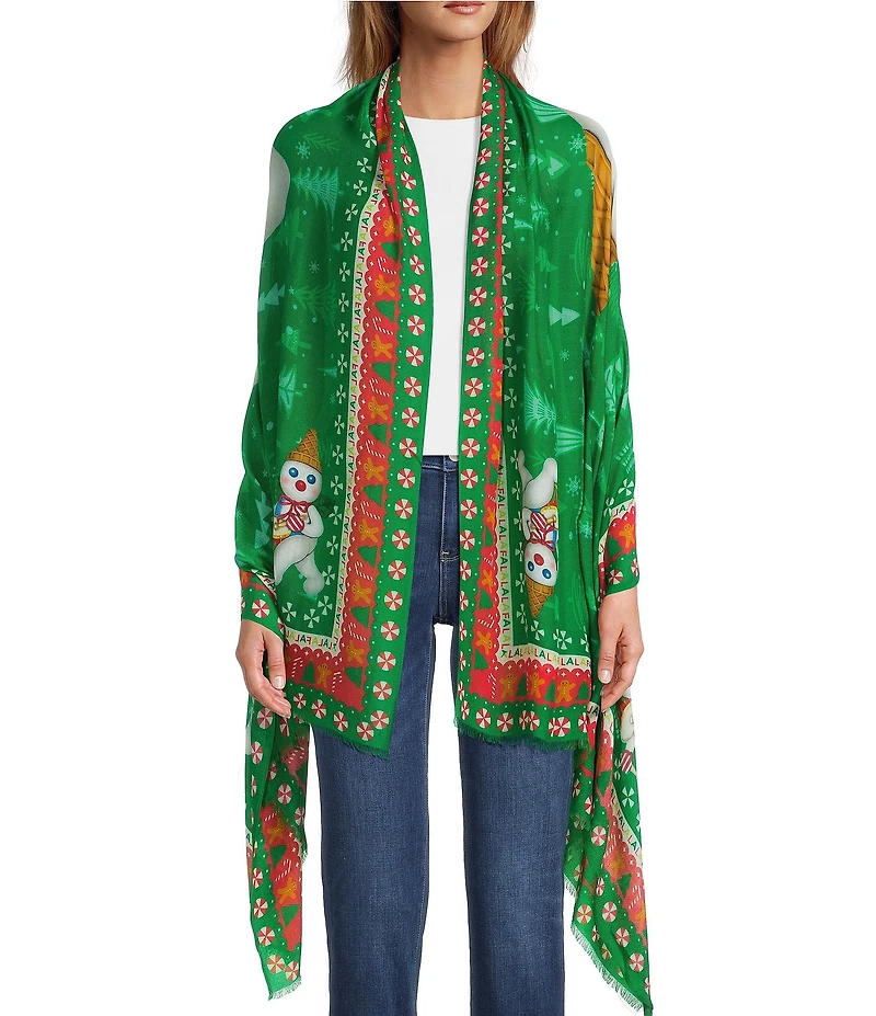 Merry & Bright Mr. Bingle Drummer Scarf Wrap