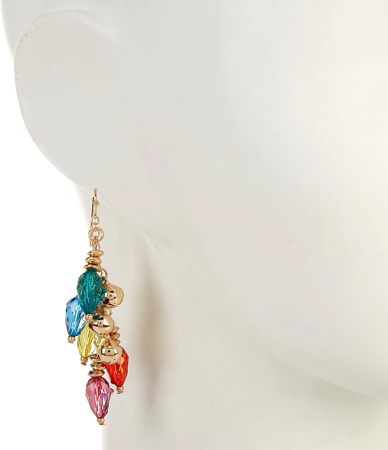 Merry & Bright Jingle Bell Christmas Lights Shaky Drop Earrings