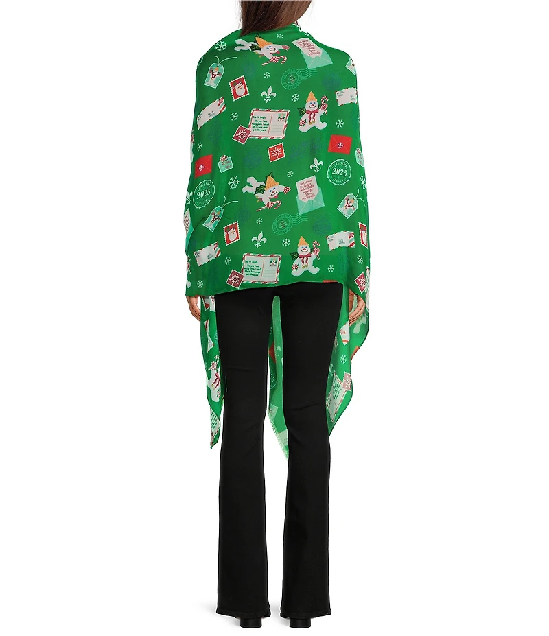 Merry & Bright Mail Mr. Bingle Scarf Wrap