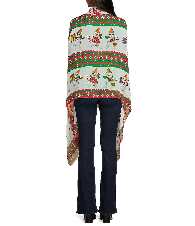 Merry & Bright Marching Mr. Bingle Scarf Wrap