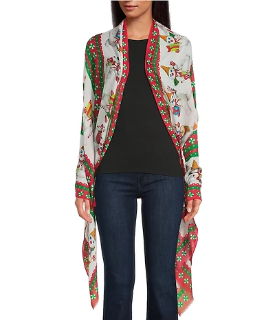 Merry & Bright Marching Mr. Bingle Scarf Wrap