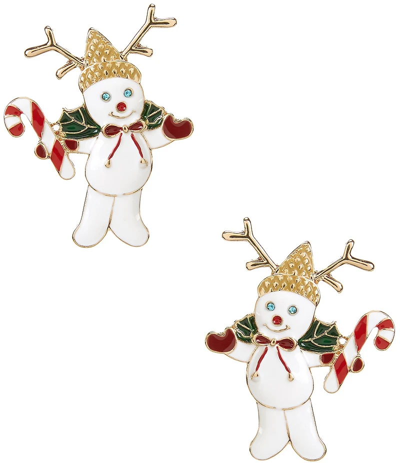 Merry & Bright Mr. Bingle Christmas Reindeer Drop Earrings