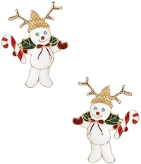Merry & Bright Mr. Bingle Christmas Reindeer Drop Earrings