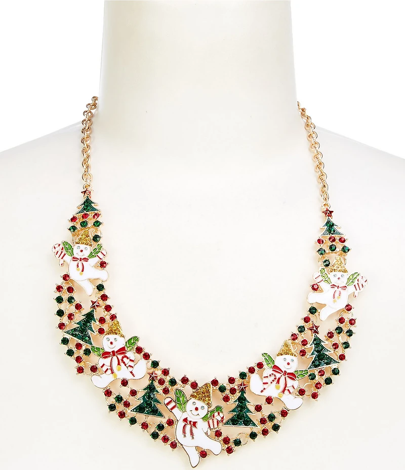 Merry & Bright Mr. Bingle Christmas Statement Necklace