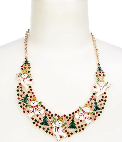 Merry & Bright Mr. Bingle Christmas Statement Necklace