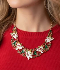 Merry & Bright Mr. Bingle Christmas Statement Necklace