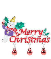 Merry & Bright Mr. Bingle Merry Christmas Pin