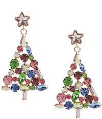 Merry & Bright Pastel Christmas Tree Drop Earrings