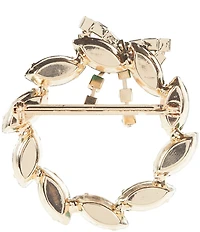 Merry & Bright Small Christmas Wreath Pin