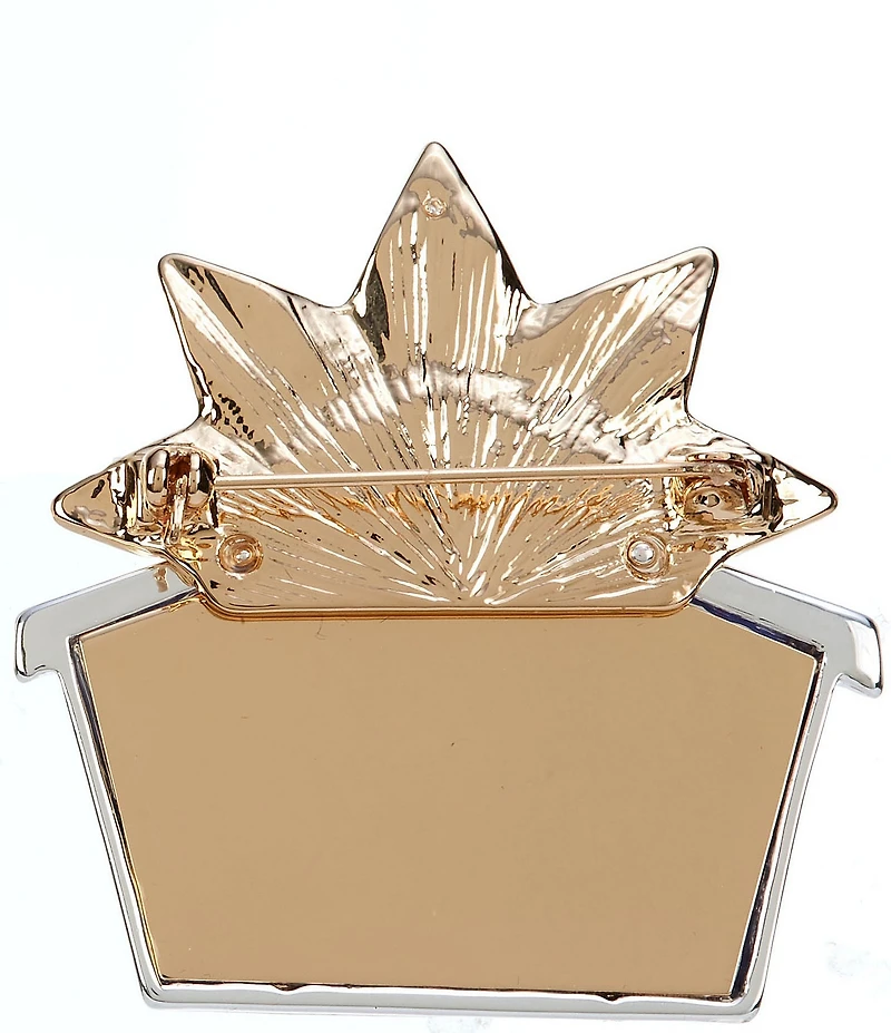 Merry & Bright Starry Blue Sky Christmas Nativity Pin