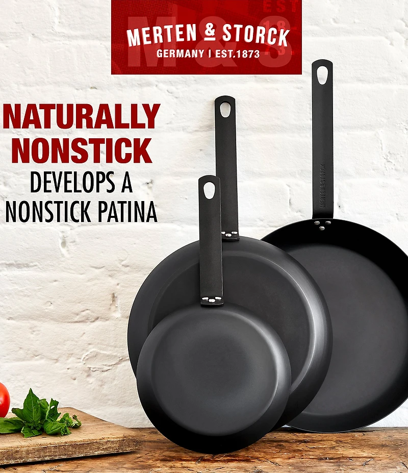 Merten & Storck Carbon Steel 10 #double; Frypan