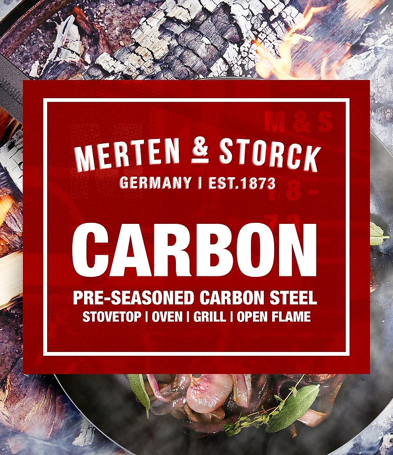 Merten & Storck Carbon Steel 10 #double; Frypan