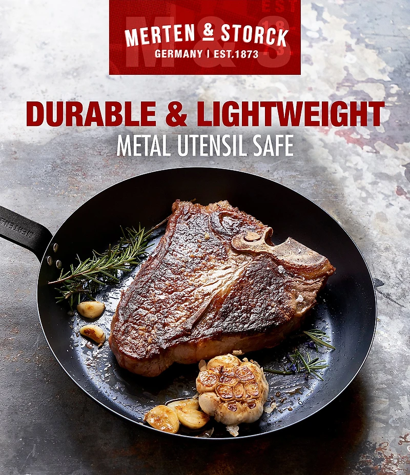 Merten & Storck Carbon Steel 10 #double; Frypan