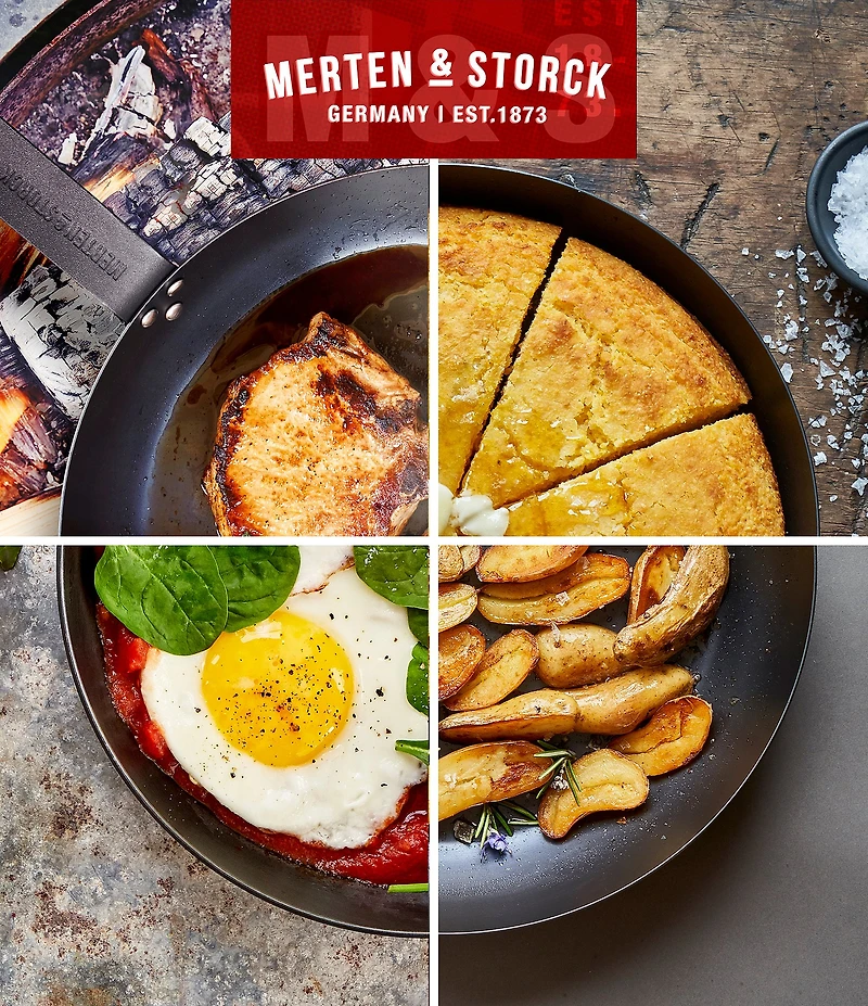 Merten & Storck Carbon Steel 10 #double; Frypan