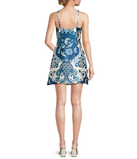 Mestiza New York Aniston Square Neck Spaghetti Strap Pocketed Mini Dress