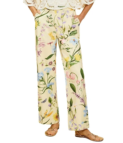 Mestiza New York Antonella Floral High Waisted Straight Leg Pants