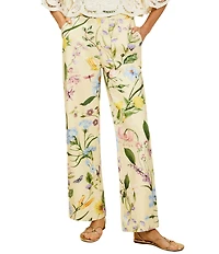 Mestiza New York Antonella Floral High Waisted Straight Leg Pants