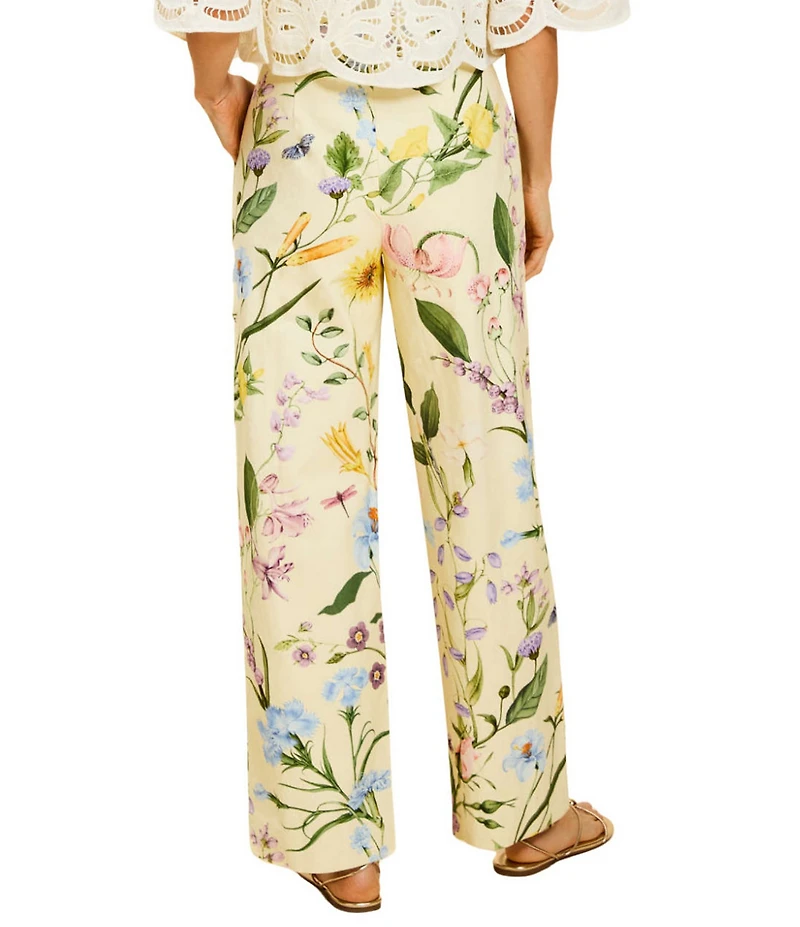 Mestiza New York Antonella Floral High Waisted Straight Leg Pants