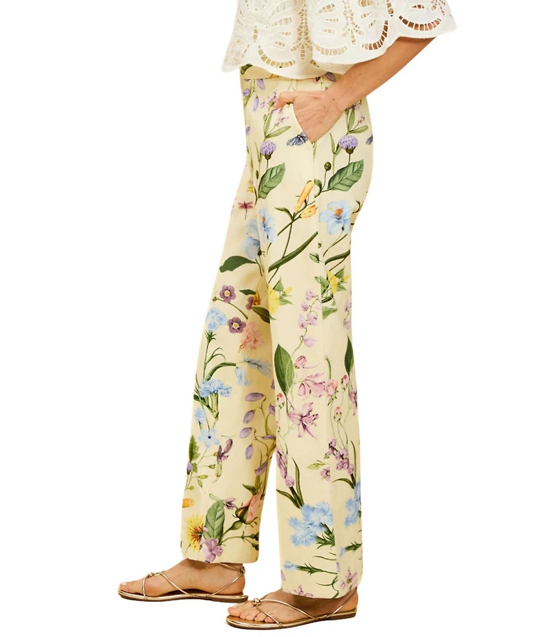 Mestiza New York Antonella Floral High Waisted Straight Leg Pants