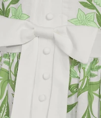 Mestiza New York Carmen Floral Print Mandarin Collar 3/4 Full Sleeve Mini A-Line Dress