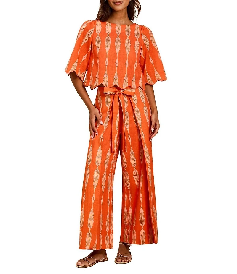 Mestiza New York Chloe Mosaic Print Wrap Pants