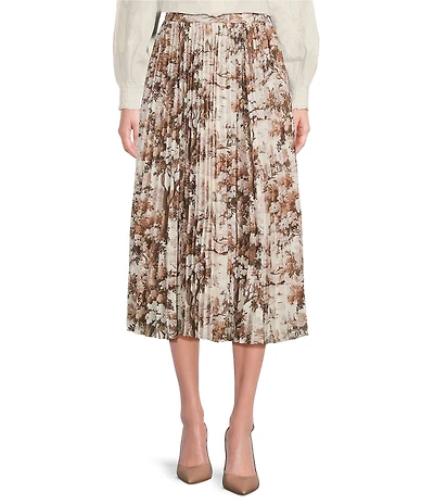 Mestiza New York Daniella Toile Printed Twill Pleated Midi Skirt