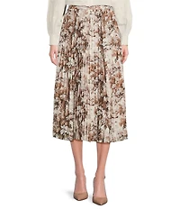 Mestiza New York Daniella Toile Printed Twill Pleated Midi Skirt
